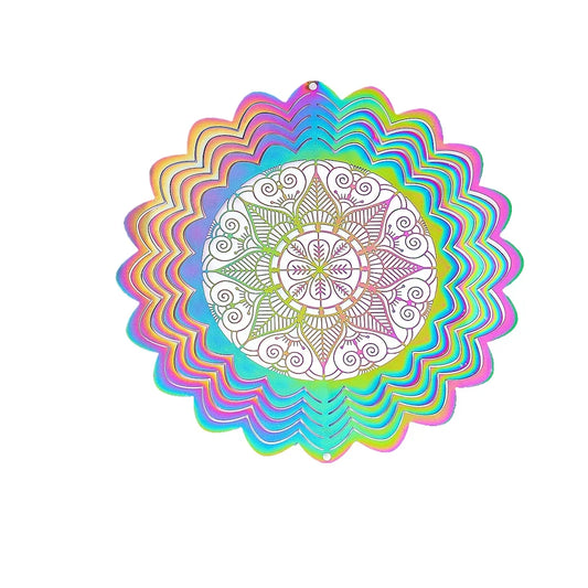 Mandala Flower Wind Spinner (10 cm)